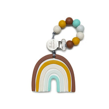 Load image into Gallery viewer, Loulou Lollipop Neutral Rainbow Silicone Teether Set
