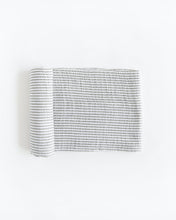 Load image into Gallery viewer, Cotton Muslin Swaddle Blanket - Grey Stripe
