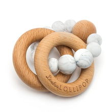 Load image into Gallery viewer, Loulou Lollipop Bubble Silicone and Wood Teether