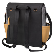 Load image into Gallery viewer, BOXY BACKPACK IN GRAPHITE/CAMEL
