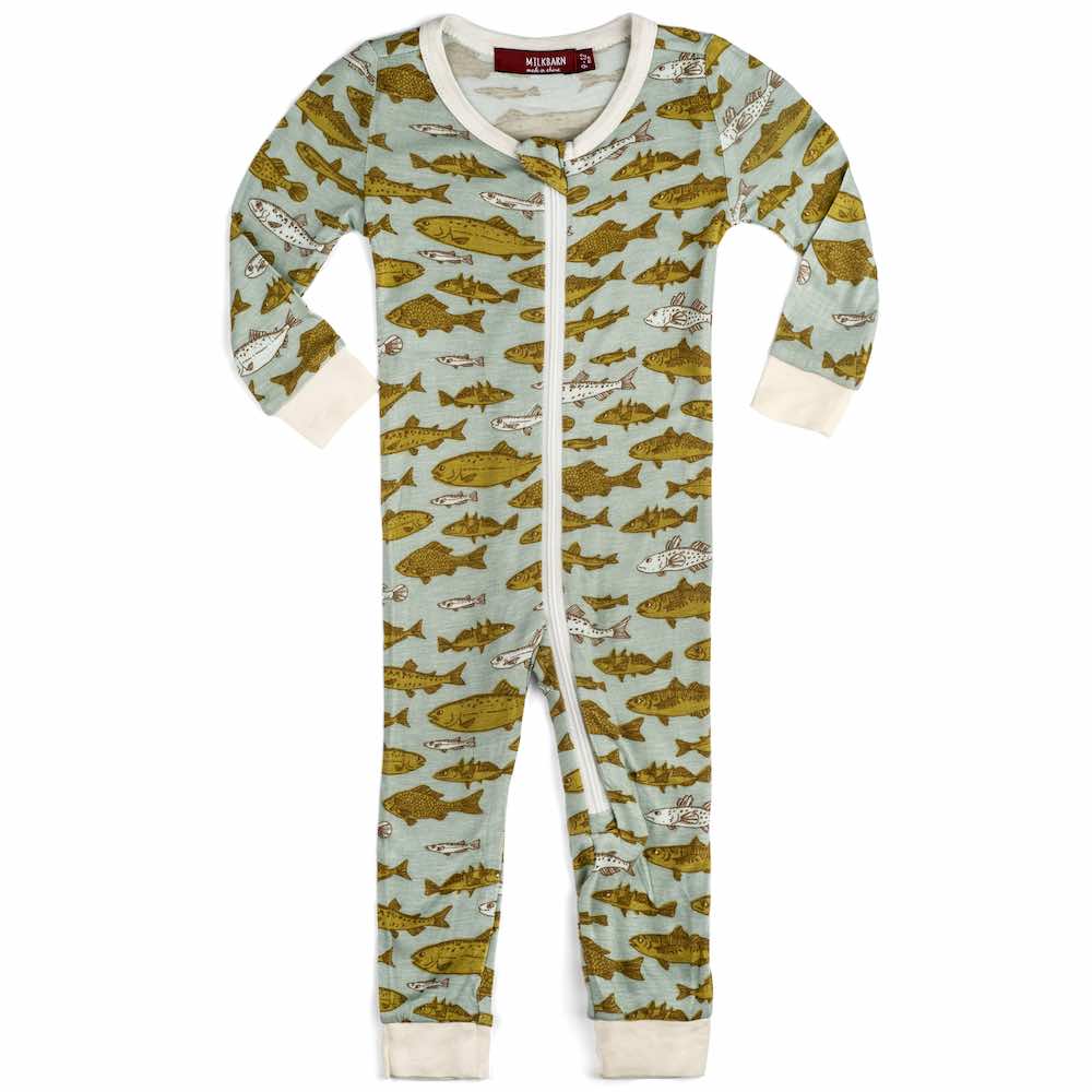Zipper Pajama BlueFish