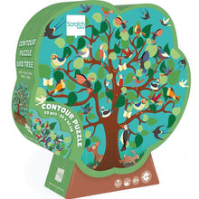 Load image into Gallery viewer, Contour Puzzle Bird Tree
