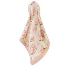 Load image into Gallery viewer, Water Lily Mini Lovey Two-Layer Muslin Security Blanket
