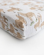 Load image into Gallery viewer, Little Unicorn Cotton Muslin Fitted Sheet
