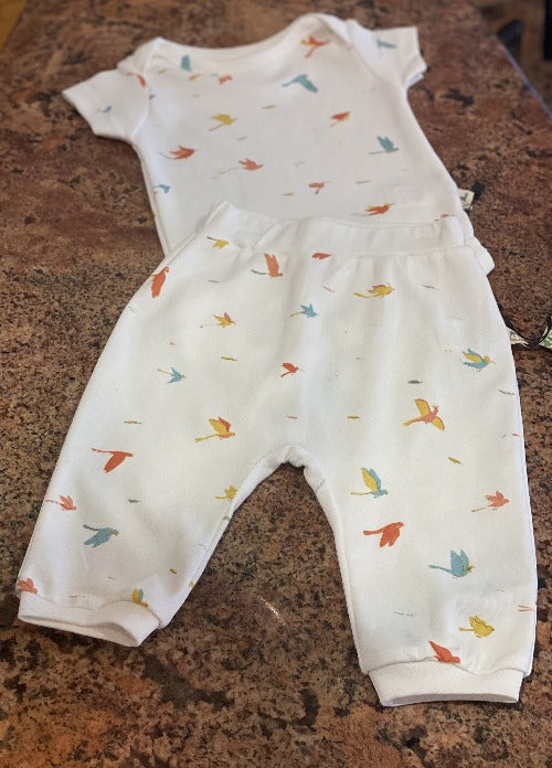 Red Caribou Onesie & Baggy Pants Set