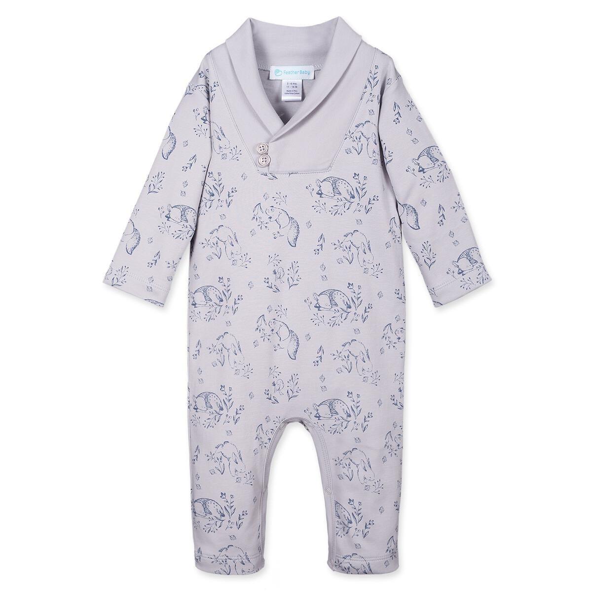 Shawl Neck Romper Fawns