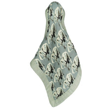 Load image into Gallery viewer, Grey Elephant Mini Lovey Two-Layer Muslin Security Blanket
