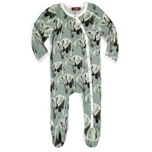 Load image into Gallery viewer, Grey Elephant Organic Cotton Zipper Footed Romper
