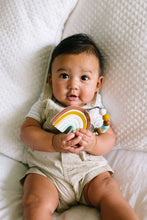 Load image into Gallery viewer, Loulou Lollipop Neutral Rainbow Silicone Teether Set

