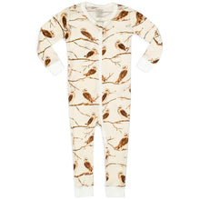 Load image into Gallery viewer, Owl Bamboo Zipper Pajama
