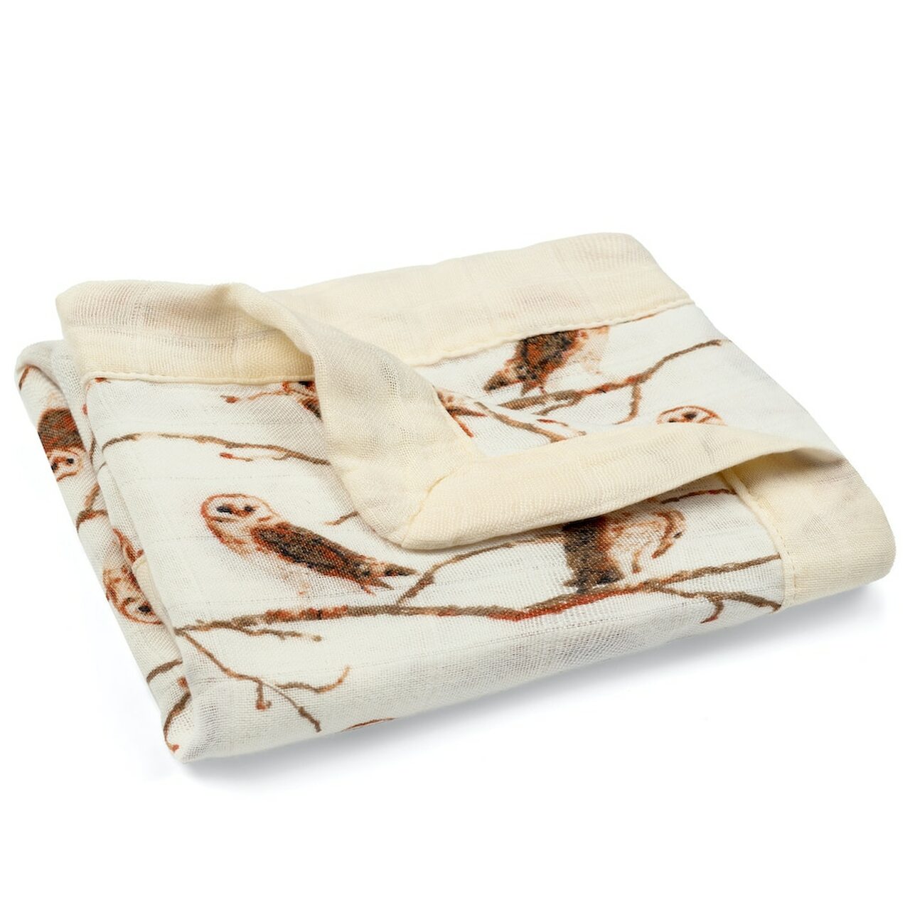 Owl Mini Lovey Two-Layer Muslin Security Blanket