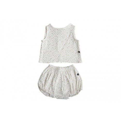 Petite Hailey Tank and Bloomer Set White