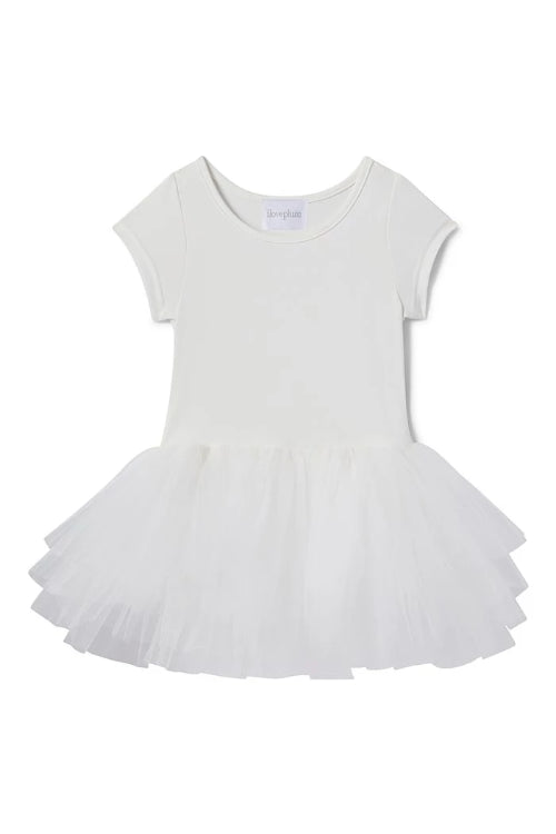 ILovePlum Short Sleeve Tutu Dress White