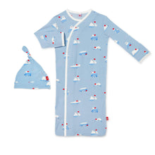 Load image into Gallery viewer, Roly Poly Modal Magnetic Gown &amp; Hat Set
