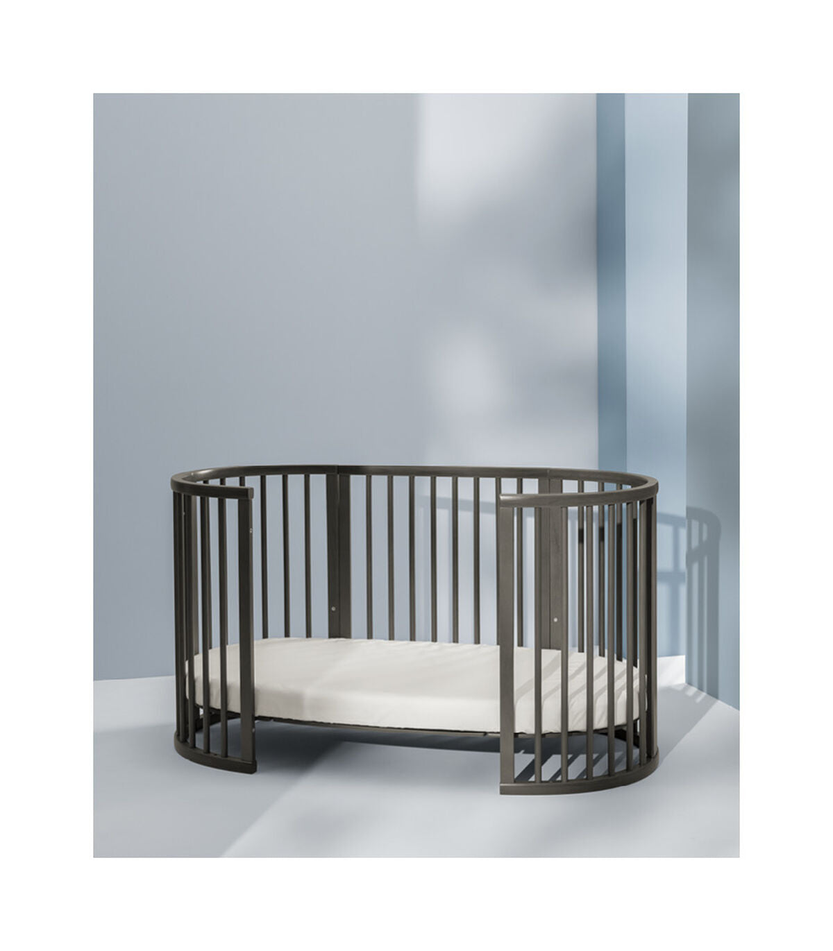 stokke sleepi hazy grey Stokke Sleepi Crib V3 – Seedlings