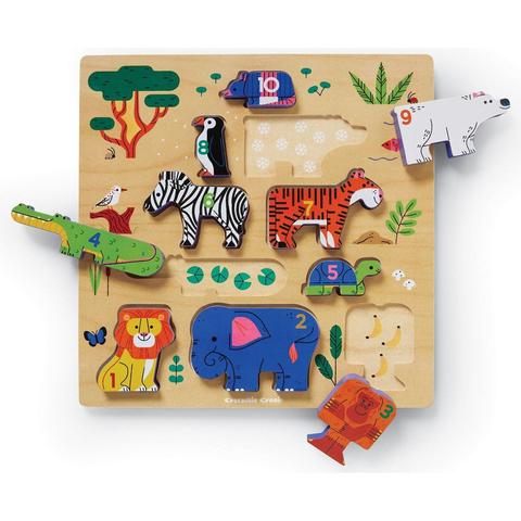 Stacking Wood Puzzle 123Zoo