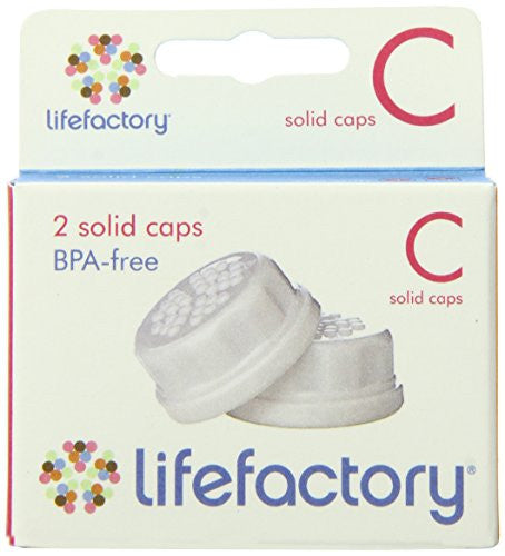 Lifefactory Solid Caps 2pk