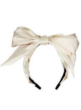 Load image into Gallery viewer, Halo Luxe Serenity Silk Bow Headband
