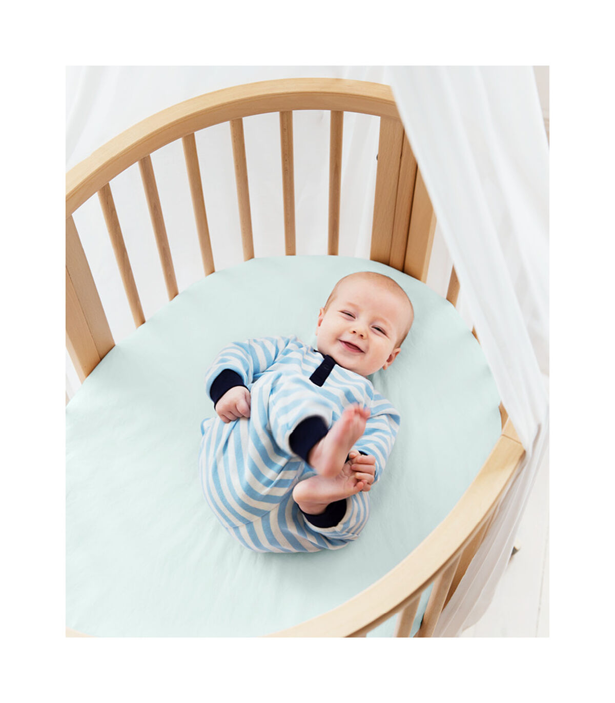 stokke cot sheets Stokke Sleepi Mini Fitted Sheet – Seedlings