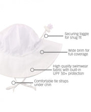 Load image into Gallery viewer, White Sun Protective Hat
