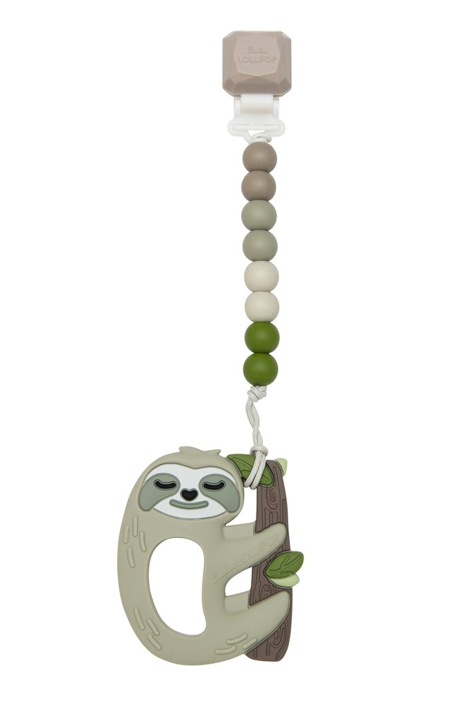Loulou Lollipop Sloth Gem Teether Set
